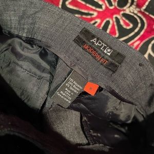 Apt 9 modern fit dark grey suit pants